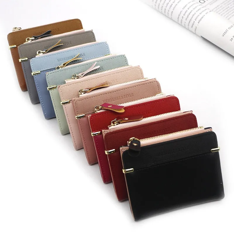 Realaiot Women's Wallet Short Women Coin Purse Fashion Wallets For Woman Card Holder Small Ladies Wallet Female Hasp Mini Clutch For Girl