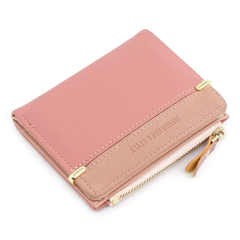 Realaiot Women's Wallet Short Women Coin Purse Fashion Wallets For Woman Card Holder Small Ladies Wallet Female Hasp Mini Clutch For Girl