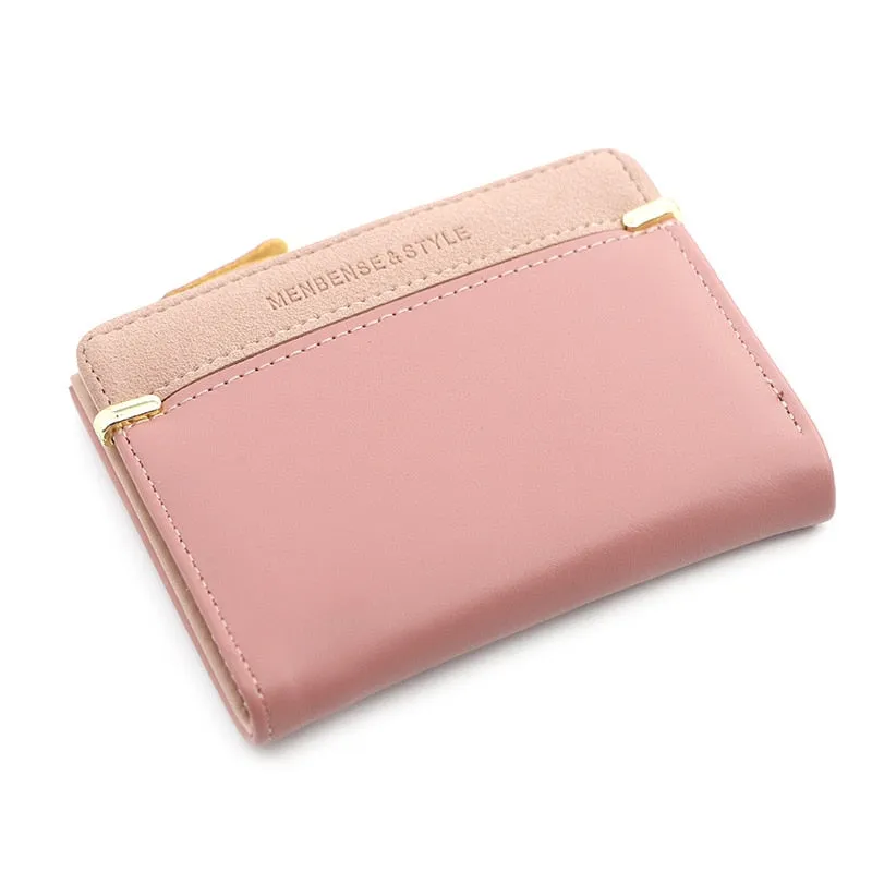 Realaiot Women's Wallet Short Women Coin Purse Fashion Wallets For Woman Card Holder Small Ladies Wallet Female Hasp Mini Clutch For Girl