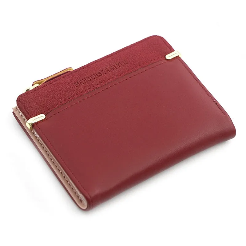 Realaiot Women's Wallet Short Women Coin Purse Fashion Wallets For Woman Card Holder Small Ladies Wallet Female Hasp Mini Clutch For Girl