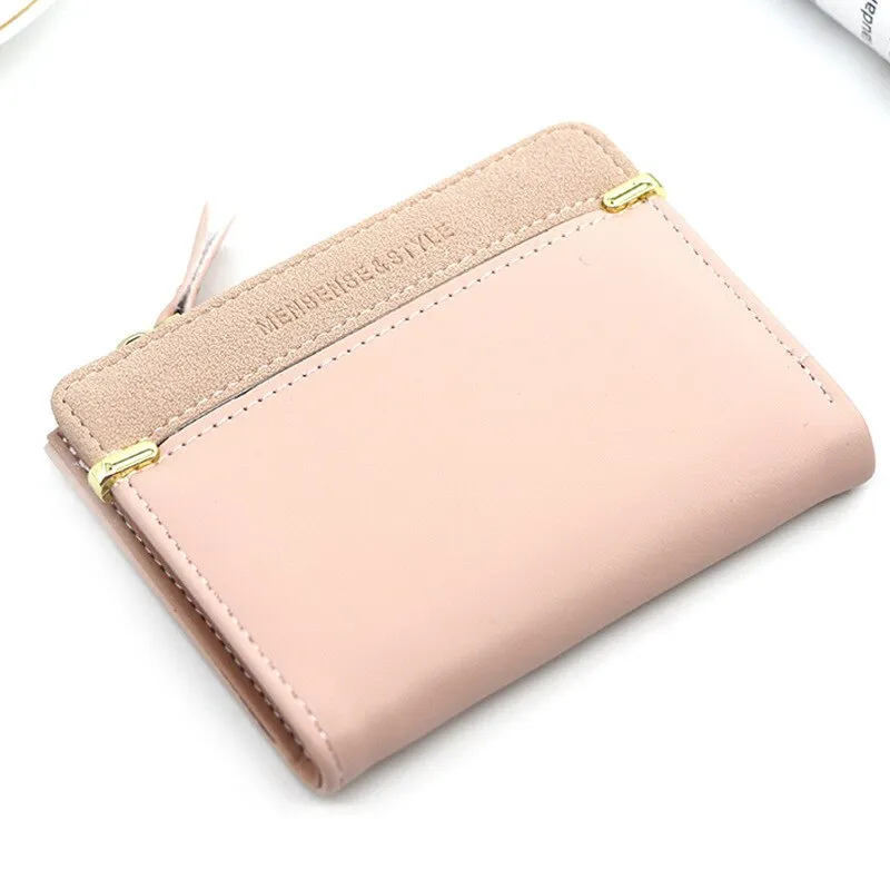 Realaiot Women's Wallet Short Women Coin Purse Fashion Wallets For Woman Card Holder Small Ladies Wallet Female Hasp Mini Clutch For Girl