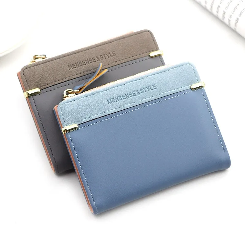 Realaiot Women's Wallet Short Women Coin Purse Fashion Wallets For Woman Card Holder Small Ladies Wallet Female Hasp Mini Clutch For Girl