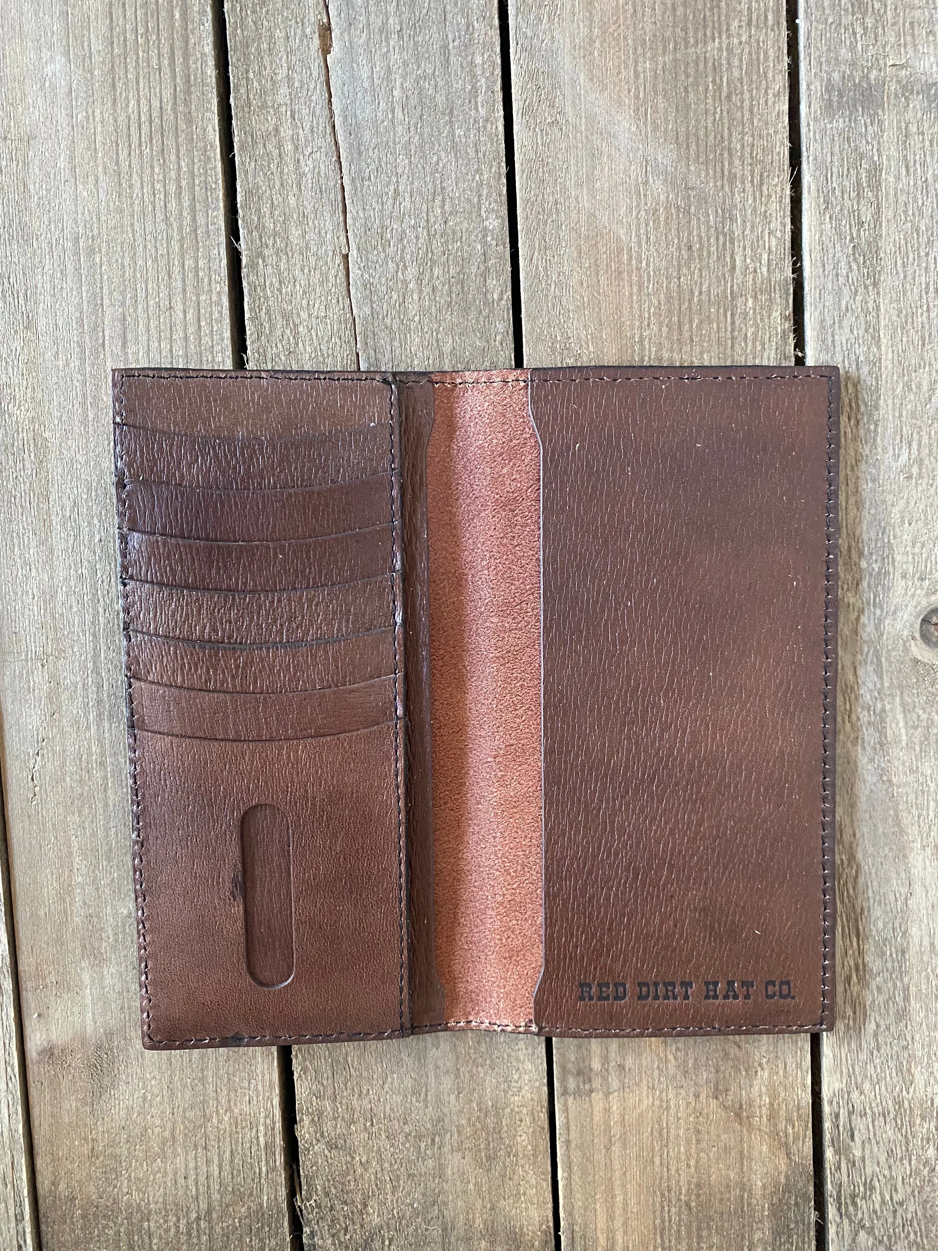 Red Dirt Hat Co Men’s Rodeo Wallet Southwest Print With Buffalo Inlay