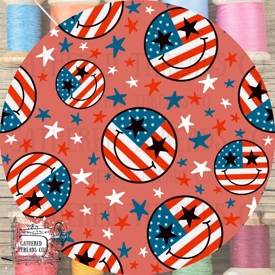 Red Smiley Flags Skirts