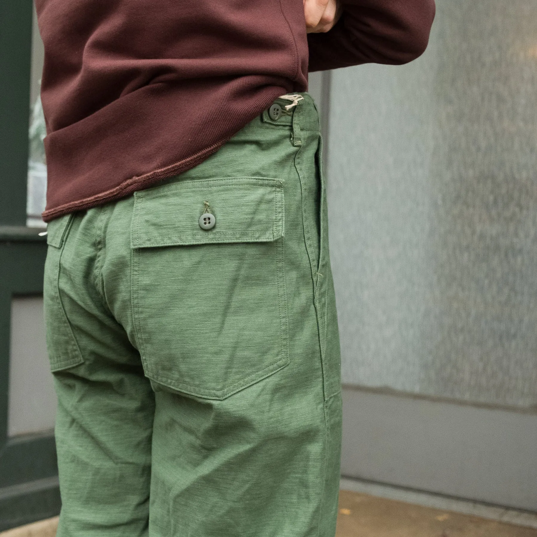 Regular Fit Fatigues in Green