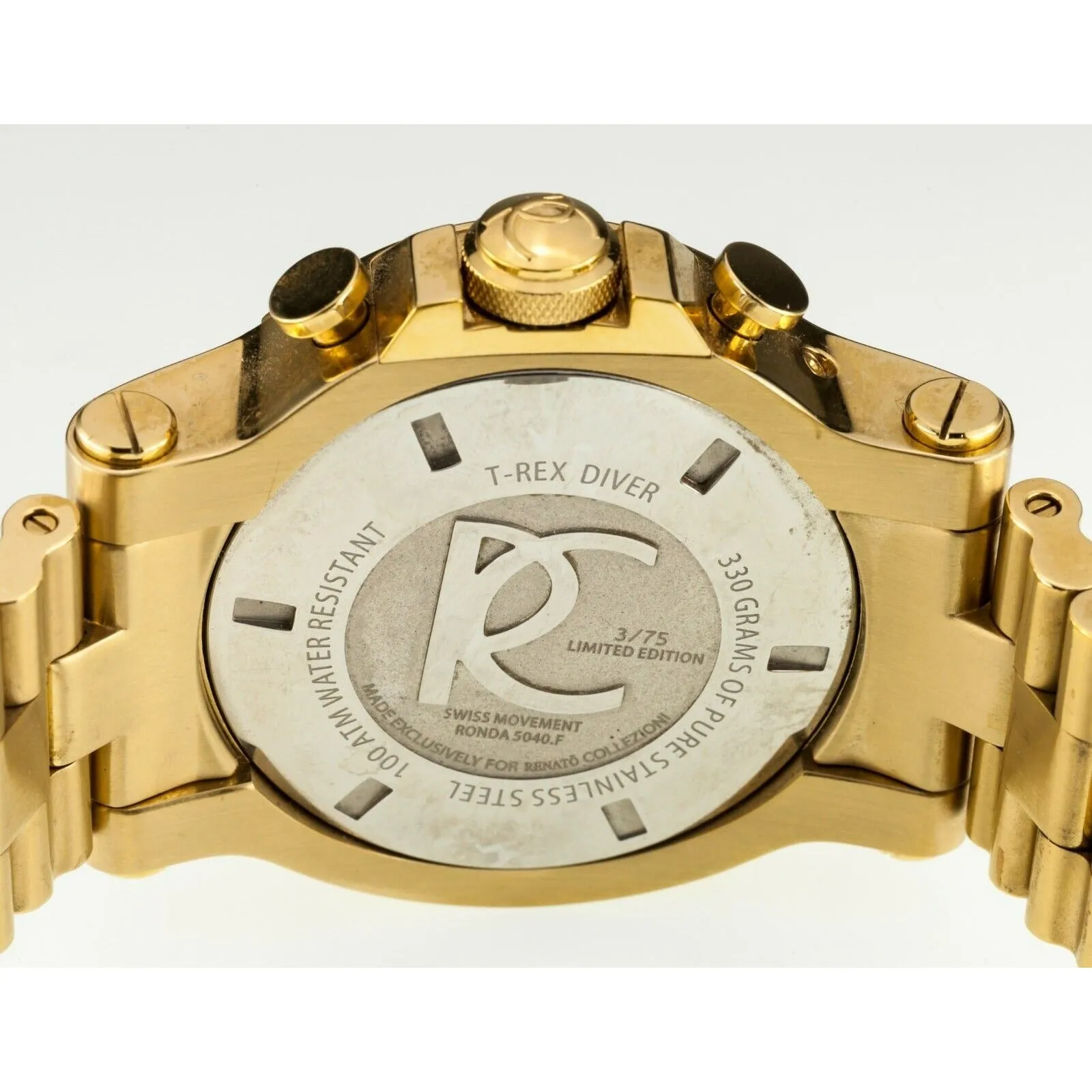Renato Collezioni T-Rex Diver Swiss Quartz Movt. 50mm Men's Watch