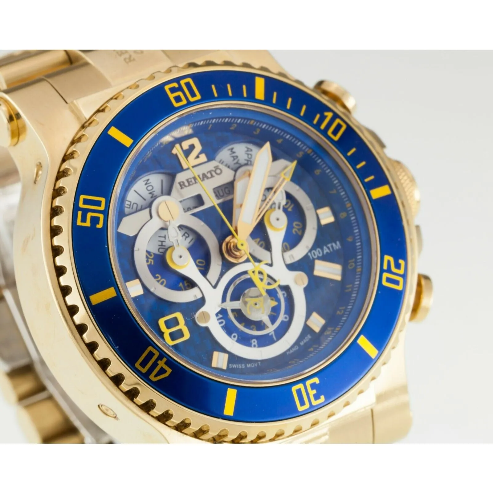 Renato Collezioni T-Rex Diver Swiss Quartz Movt. 50mm Men's Watch