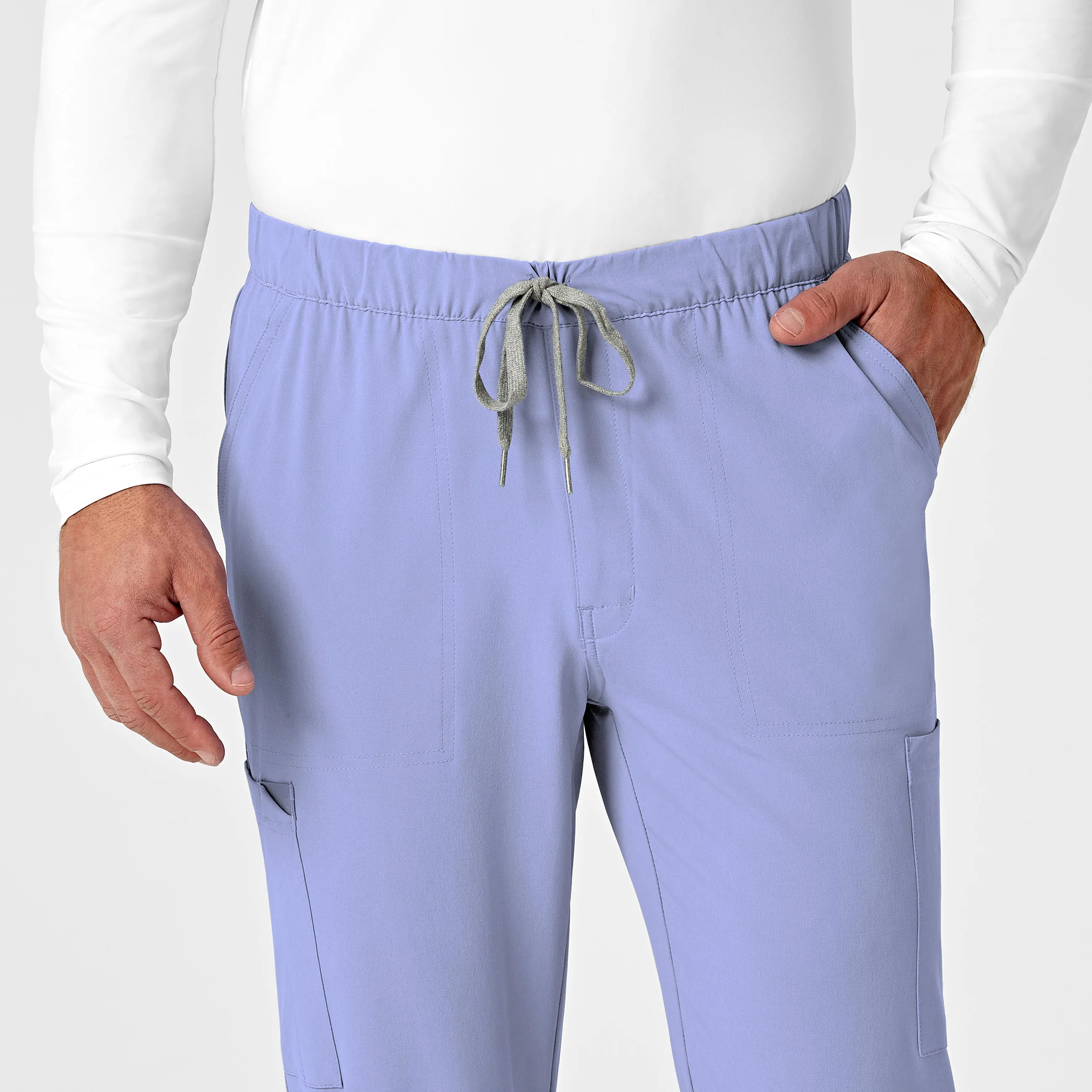 RENEW 5034 Men's Jogger Scrub Pants Ceil Blue