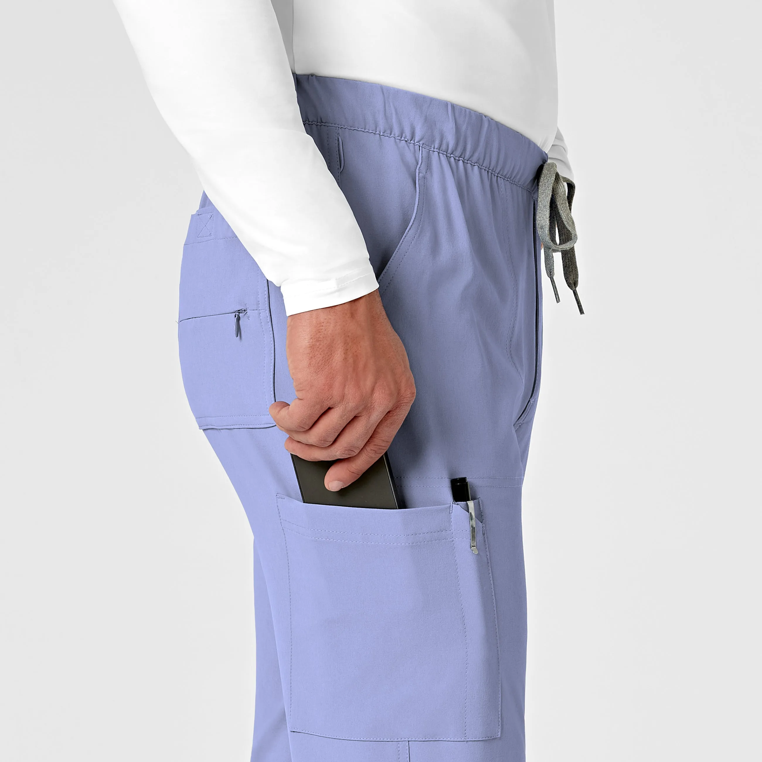 RENEW 5034 Men's Jogger Scrub Pants Ceil Blue