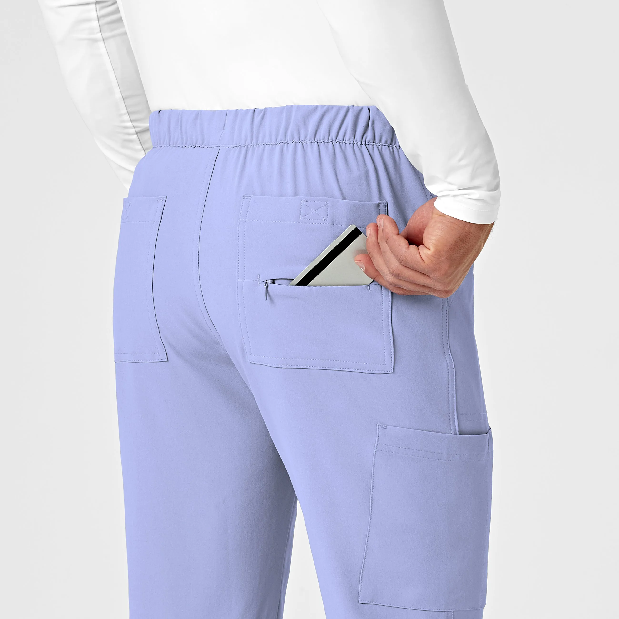 RENEW 5034 Men's Jogger Scrub Pants Ceil Blue