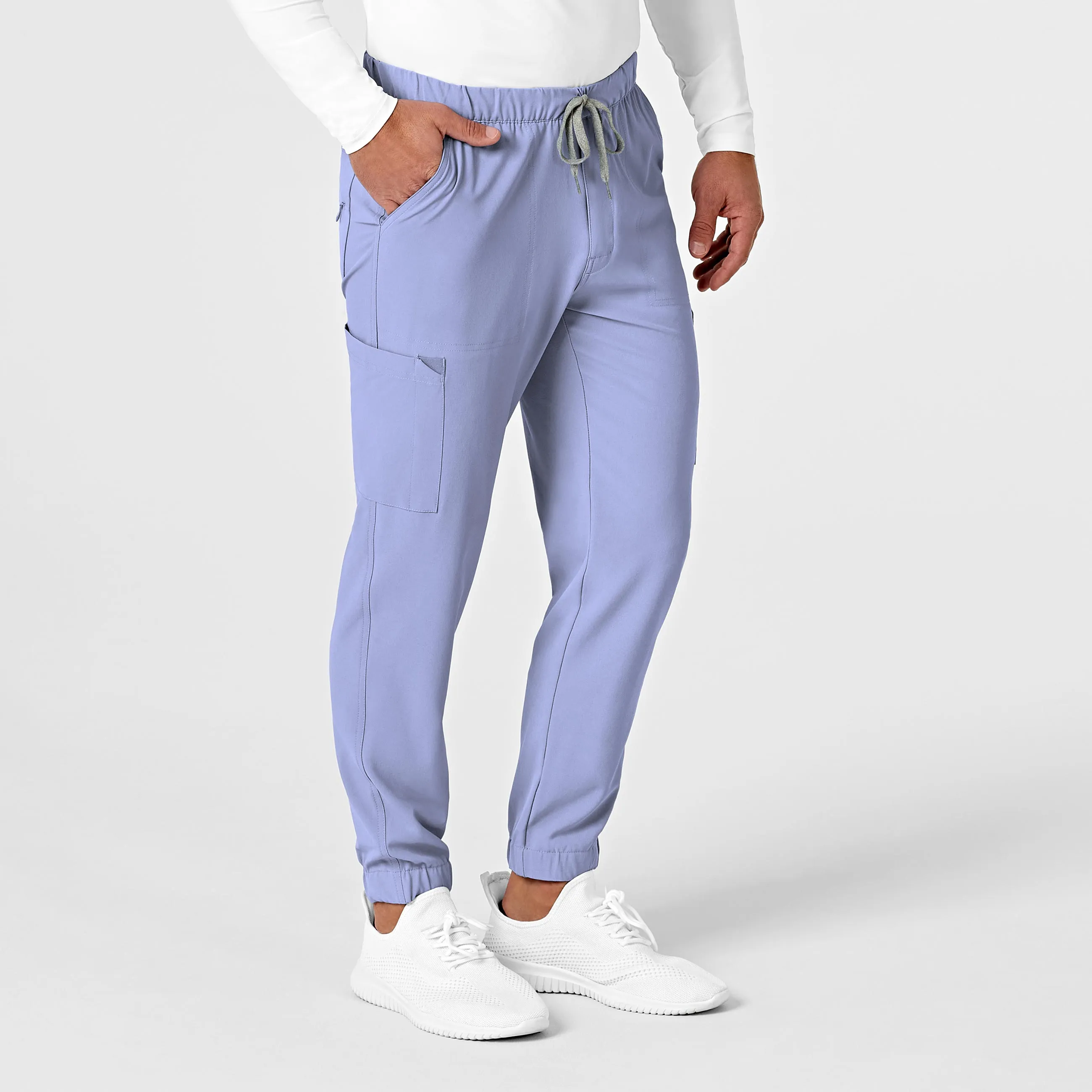 RENEW 5034 Men's Jogger Scrub Pants Ceil Blue