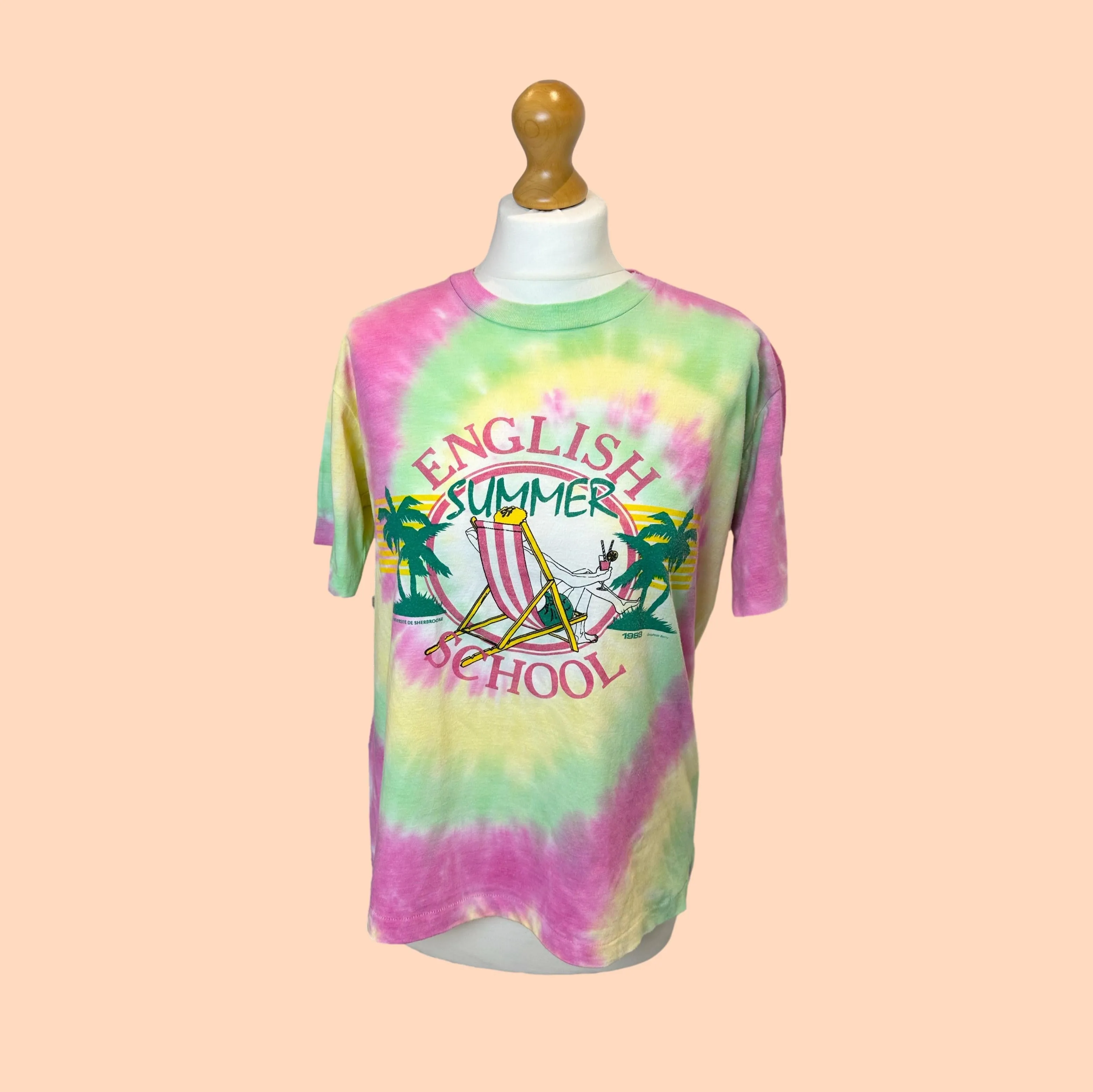 Repurposed & Reloved English Summer Tie Dye T-Shirt