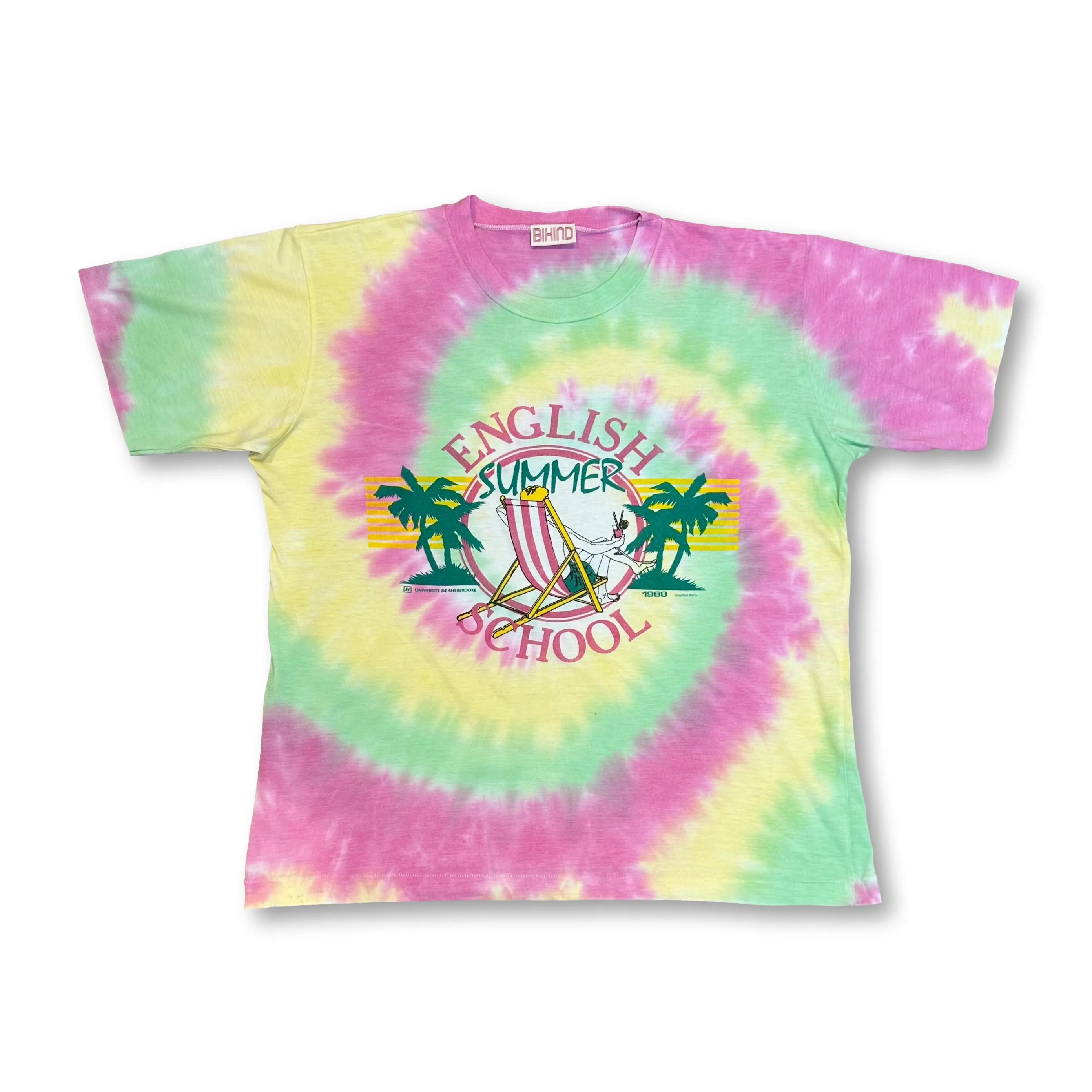 Repurposed & Reloved English Summer Tie Dye T-Shirt