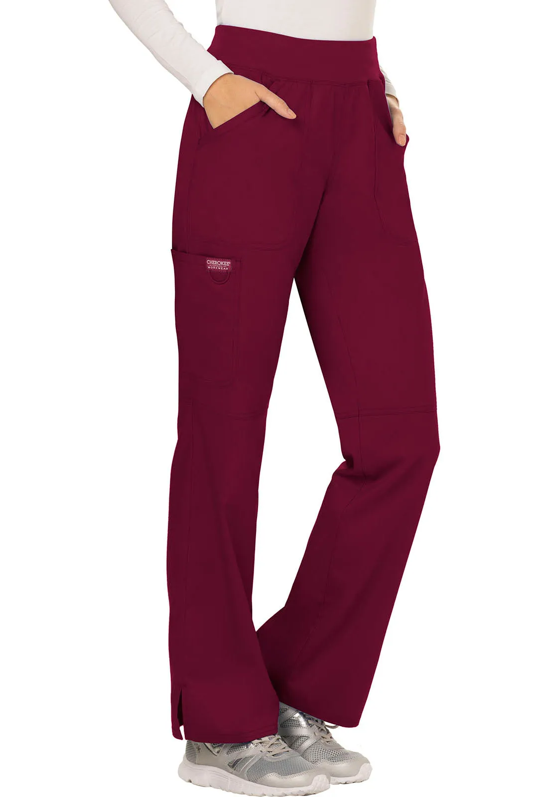 Revolution WW110 Mid Rise Straight Leg Pull-on Pants Wine