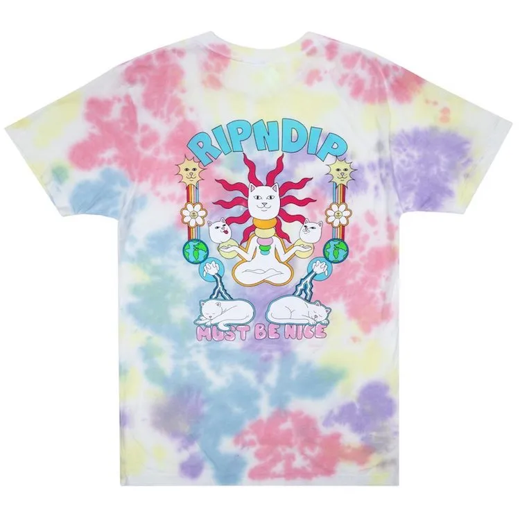 RIPNDIP Etheral T-Shirt Peach/Lavender Tie Dye