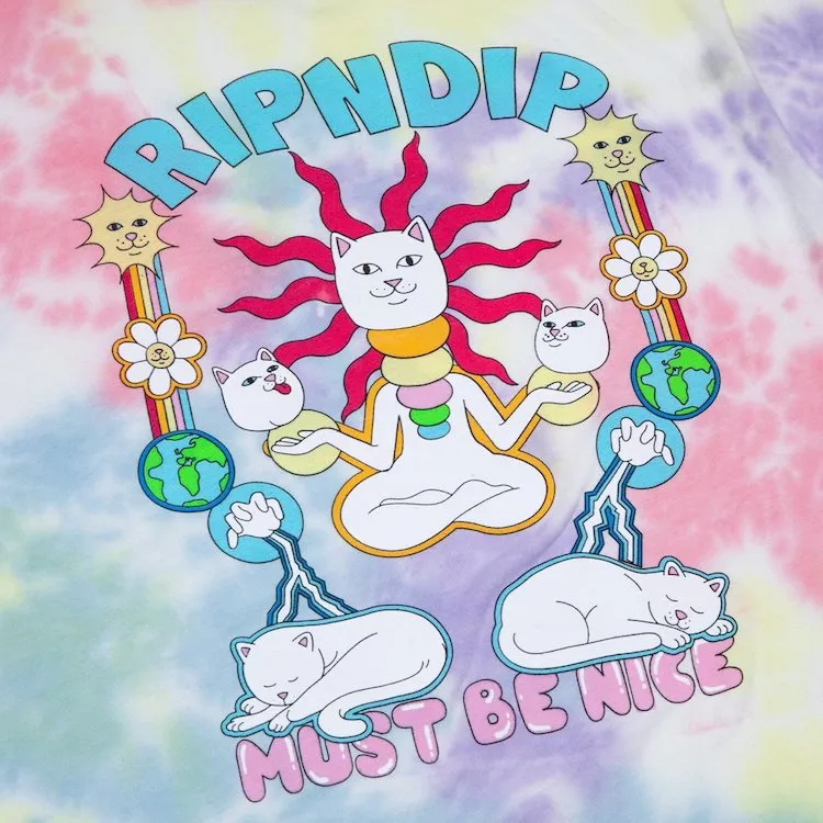 RIPNDIP Etheral T-Shirt Peach/Lavender Tie Dye