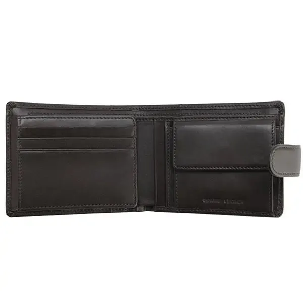 RM WILLIAMS Wallet - Mens Leather with Coin Pocket & Tab - Brown