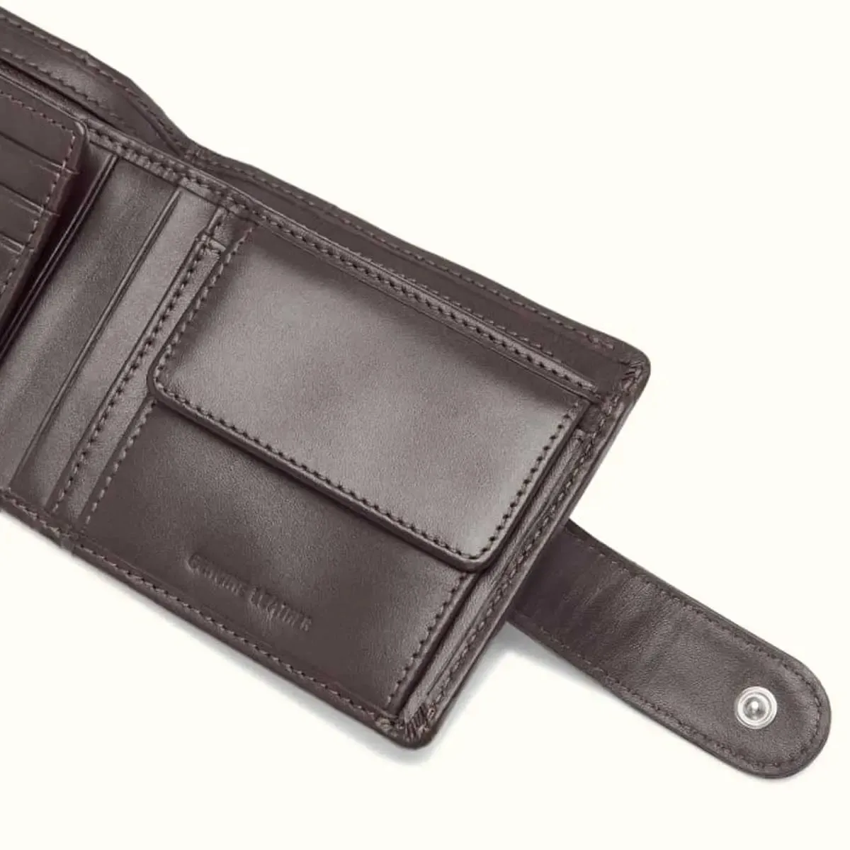 RM WILLIAMS Wallet - Mens Leather with Coin Pocket & Tab - Brown