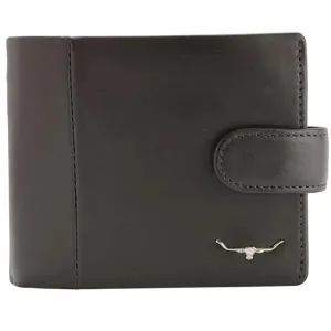RM WILLIAMS Wallet - Mens Leather with Coin Pocket & Tab - Brown