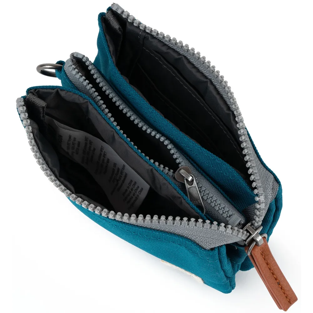 Roka Carnaby Recycled Canvas Sapphire Wallet