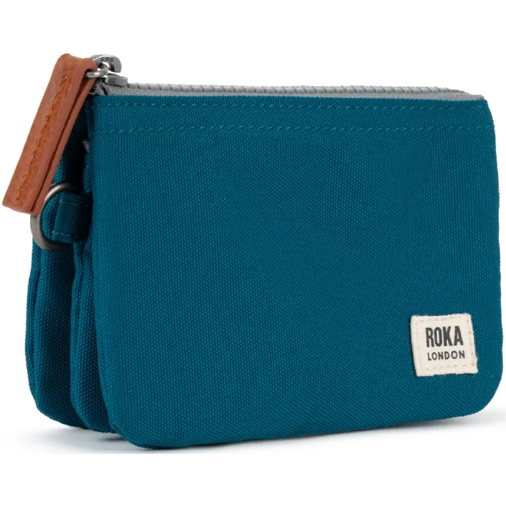 Roka Carnaby Recycled Canvas Sapphire Wallet
