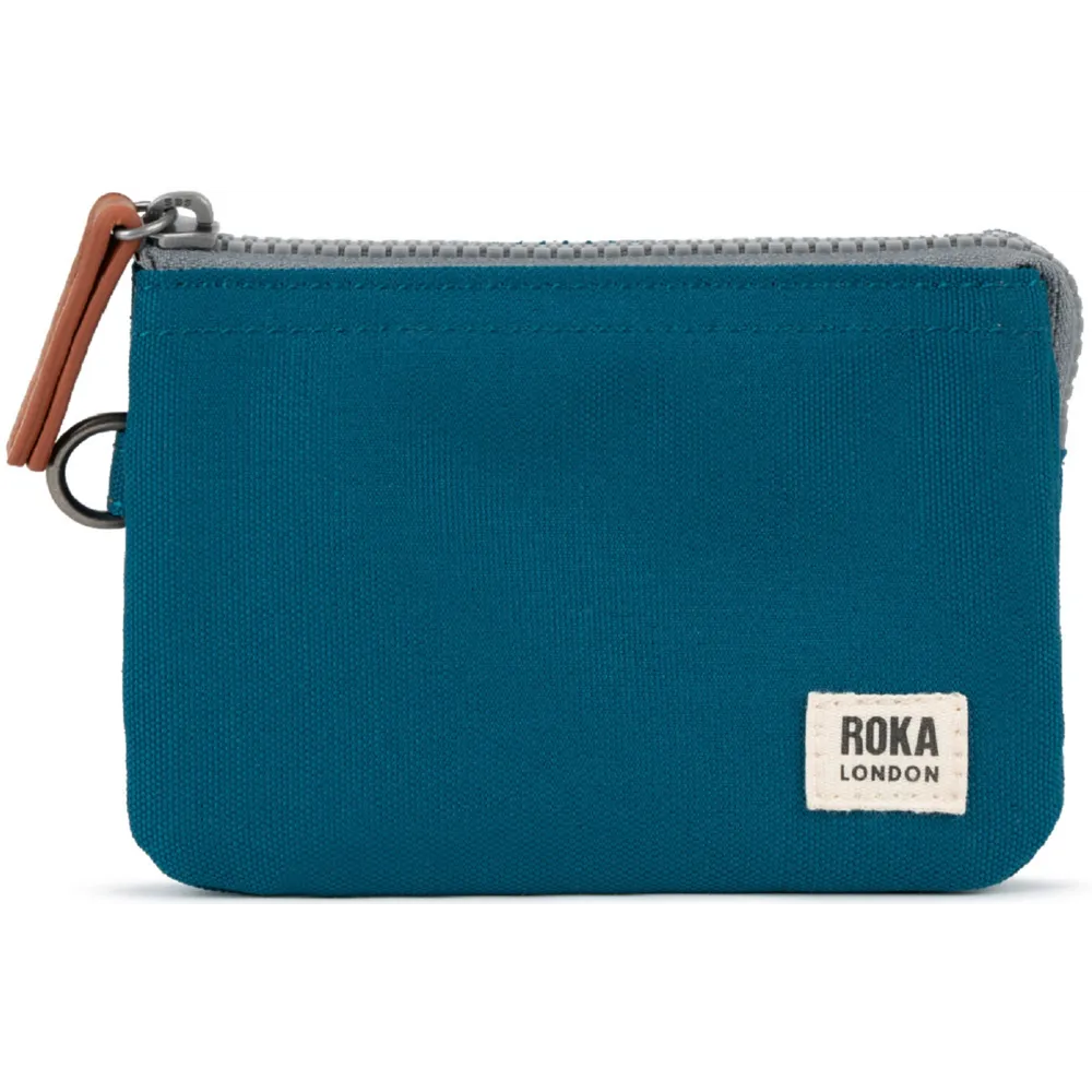 Roka Carnaby Recycled Canvas Sapphire Wallet