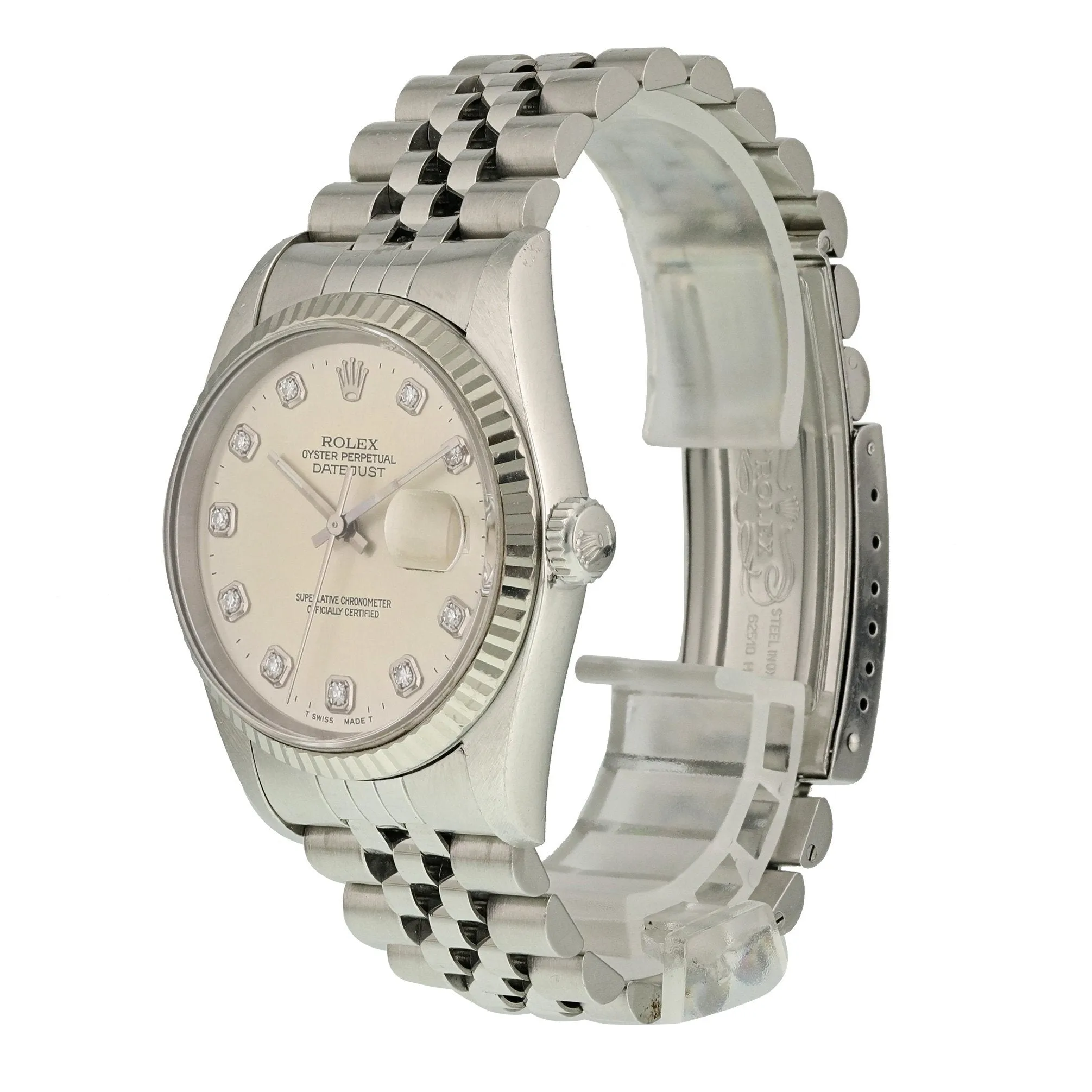 Rolex Datejust 16234 Diamond dial Mens Watch