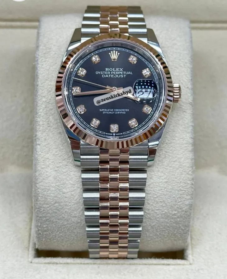 Rolex Datejust 36 Oystersteel and White Gold Men's Watch