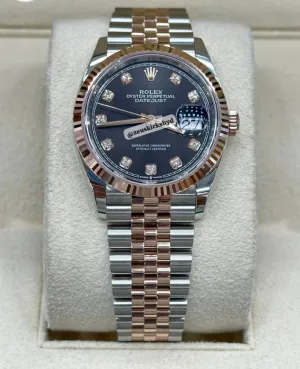 Rolex Datejust 36 Oystersteel and White Gold Men's Watch