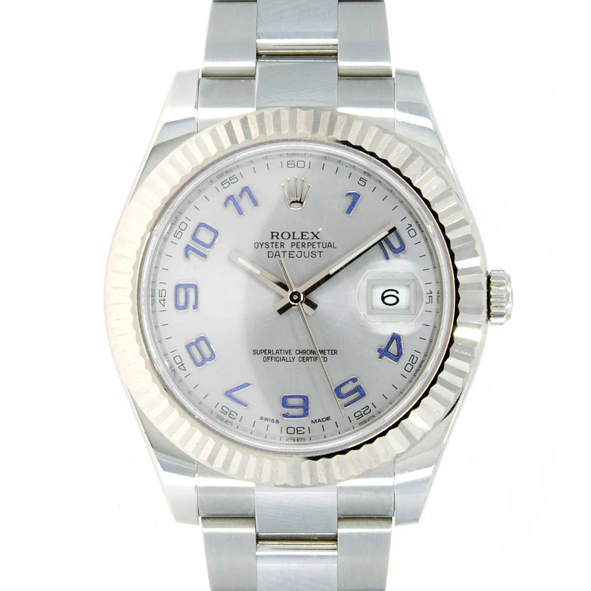 Rolex Datejust 41 Rhodium Arabic Dial