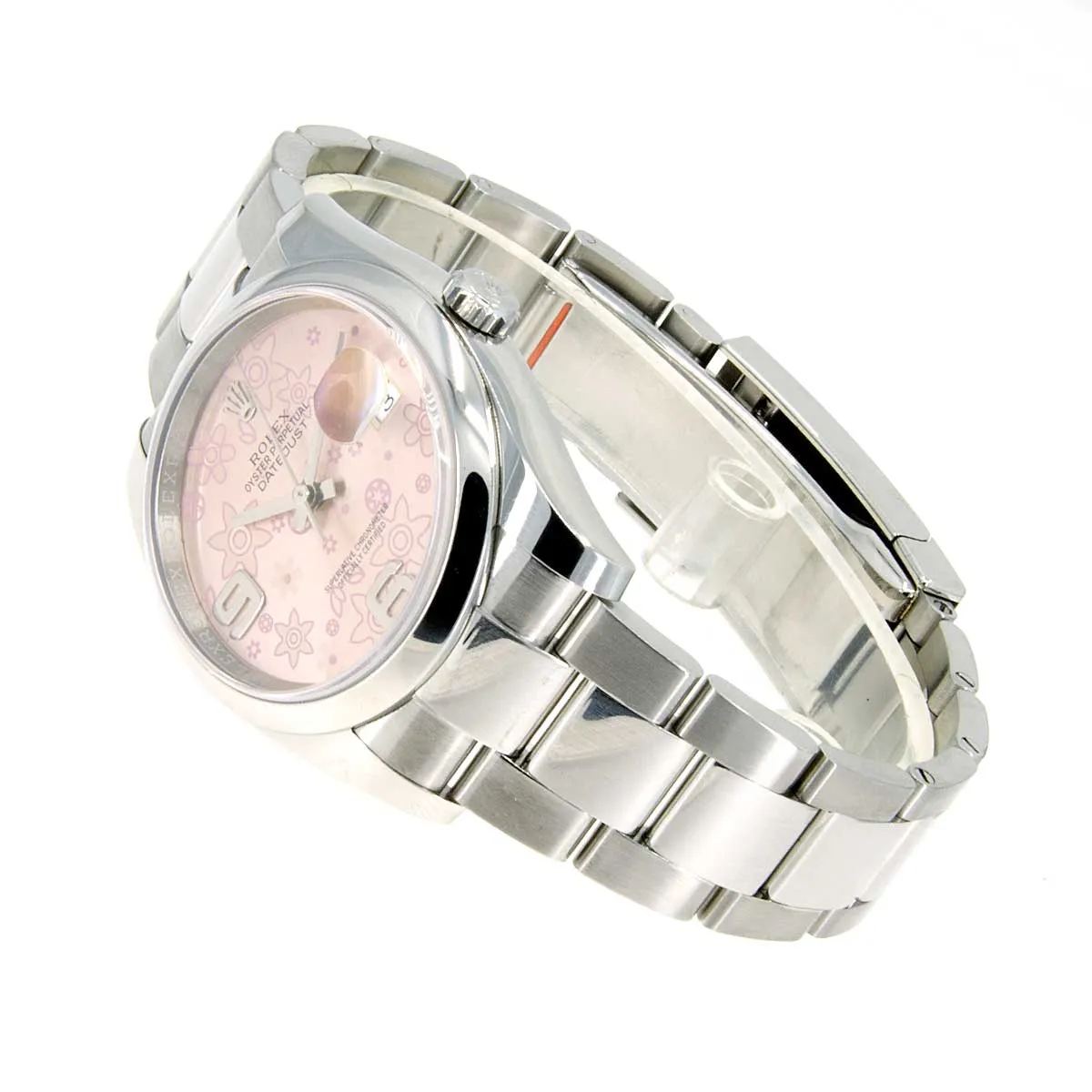 Rolex Datejust SS Pink Floral Dial