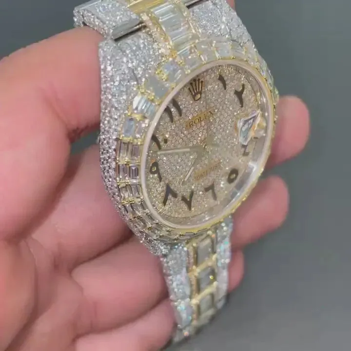 Rolex Day-Date Presidential Moissanite Diamond Watch  W 156