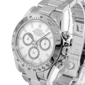 Rolex Daytona 40mm Stainless Steel White Dial & Steel Bezel 116520