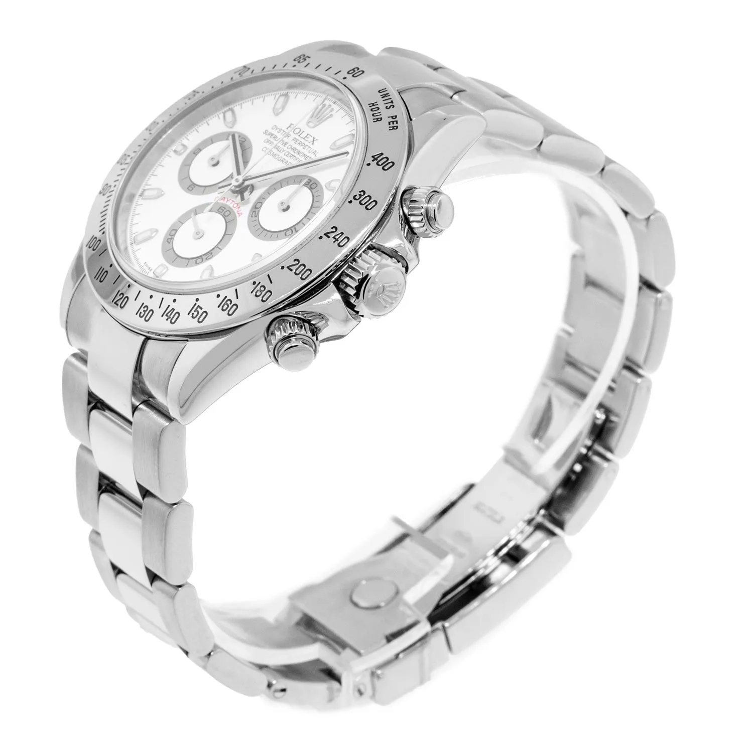 Rolex Daytona 40mm Stainless Steel White Dial & Steel Bezel 116520