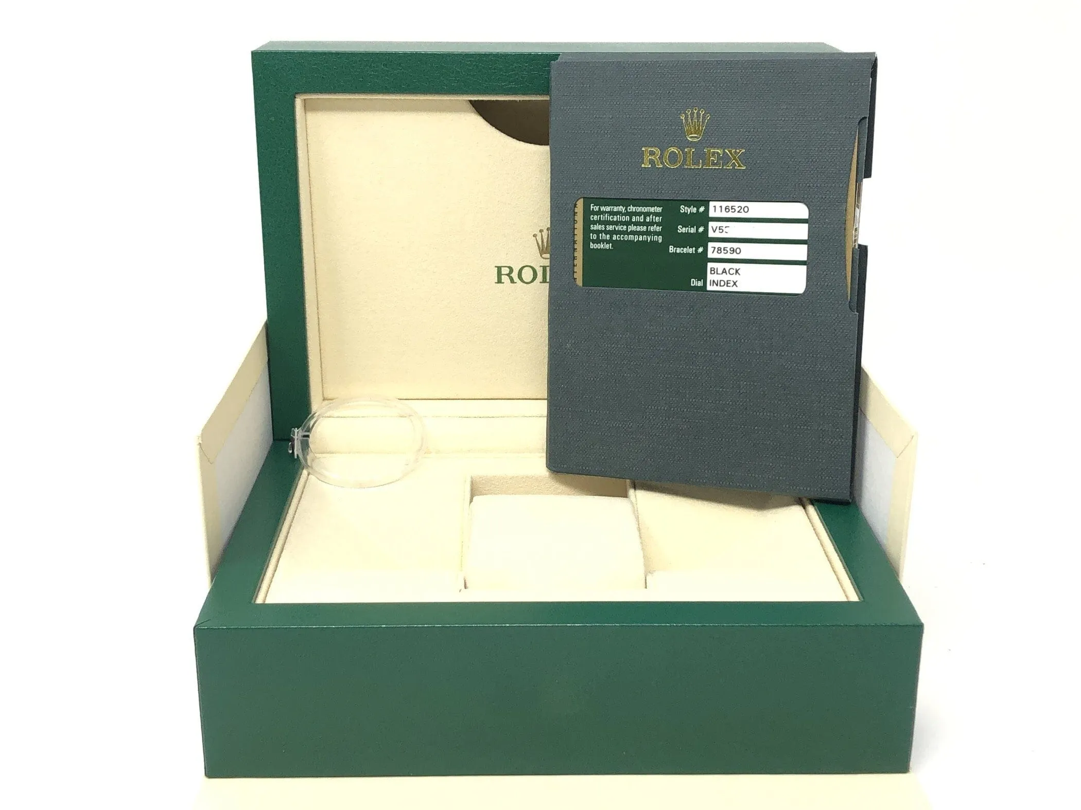 Rolex Daytona Black Dial Chronograph 116520 - Pre-Owned 2010