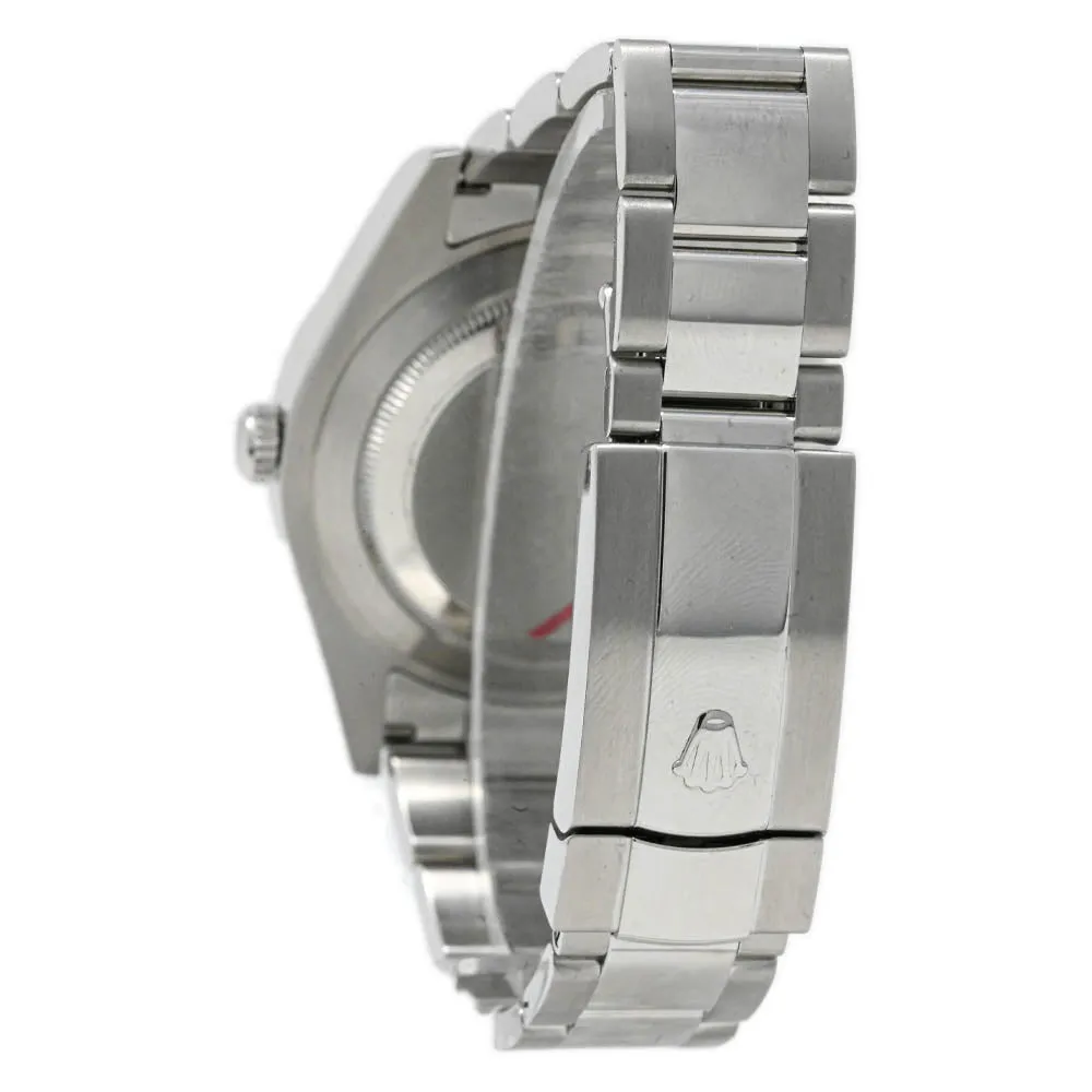 Rolex Men's Datejust II Stainless Steel 41mm Silver Arabic Numeral Dial Watch Reference #: 116334