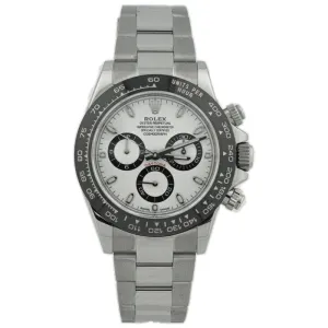 Rolex Men's Daytona Stainless Steel White Chronograph Dial Watch Reference #: 116500LN