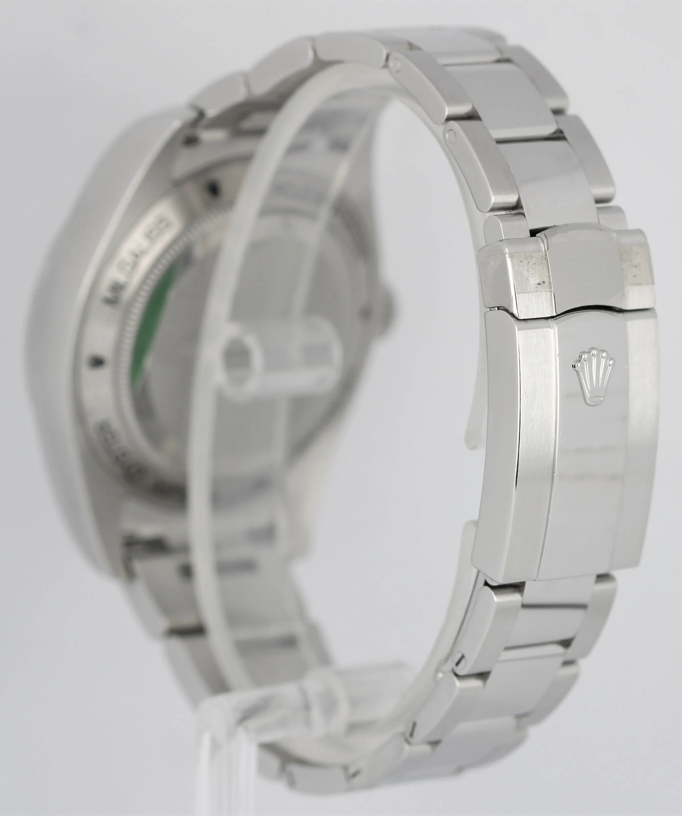 Rolex Milgauss Stainless Steel Green Sapphire Black 40mm 116400GV Watch B P