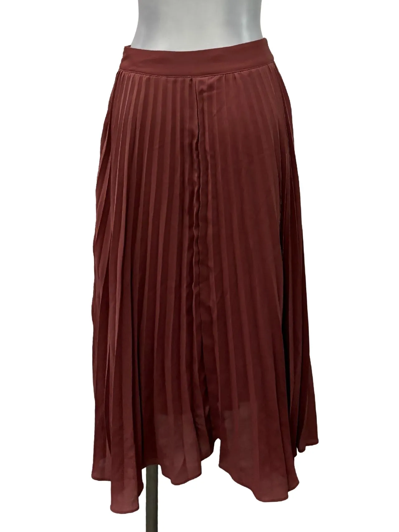 Rose Pink Pleated Skirt
