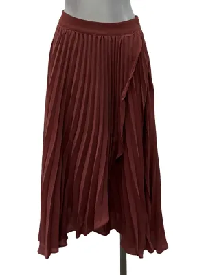 Rose Pink Pleated Skirt