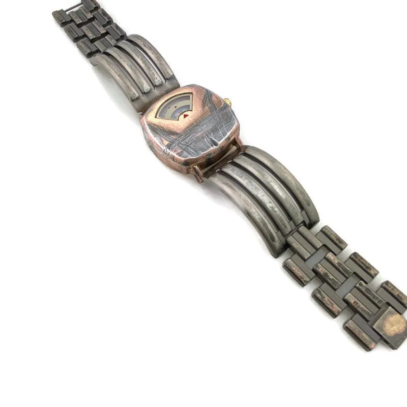 Rotary Numeric Watch With White Dial