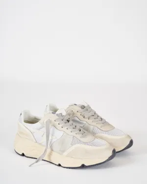running sole laminated nylon upper nabuk toe and spur with trims