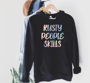 Rusty People Skills Funny Hoodie | Soft Unisex Fleece Hoodie