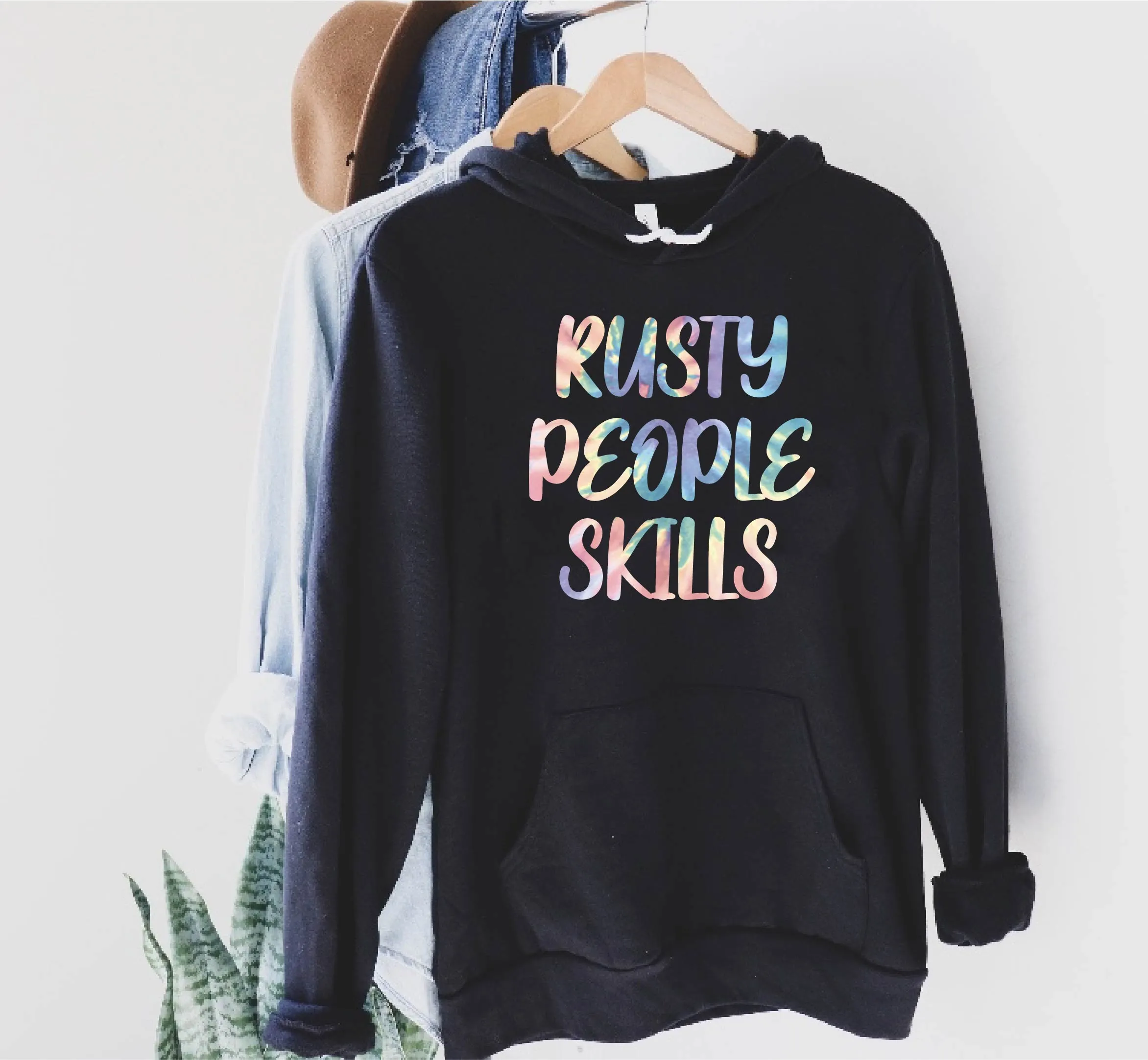 Rusty People Skills Funny Hoodie | Soft Unisex Fleece Hoodie