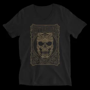 Ryu Death Skull V-Neck T-Shirt