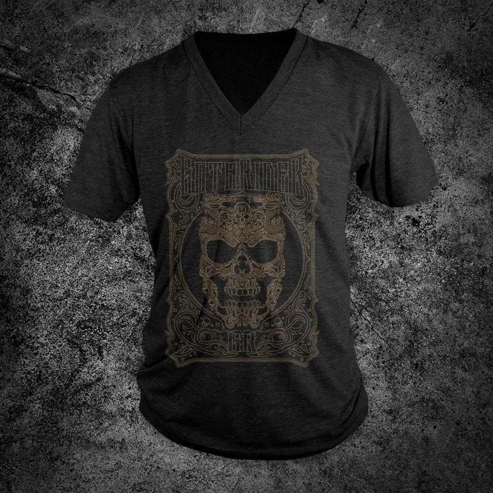 Ryu Death Skull V-Neck T-Shirt