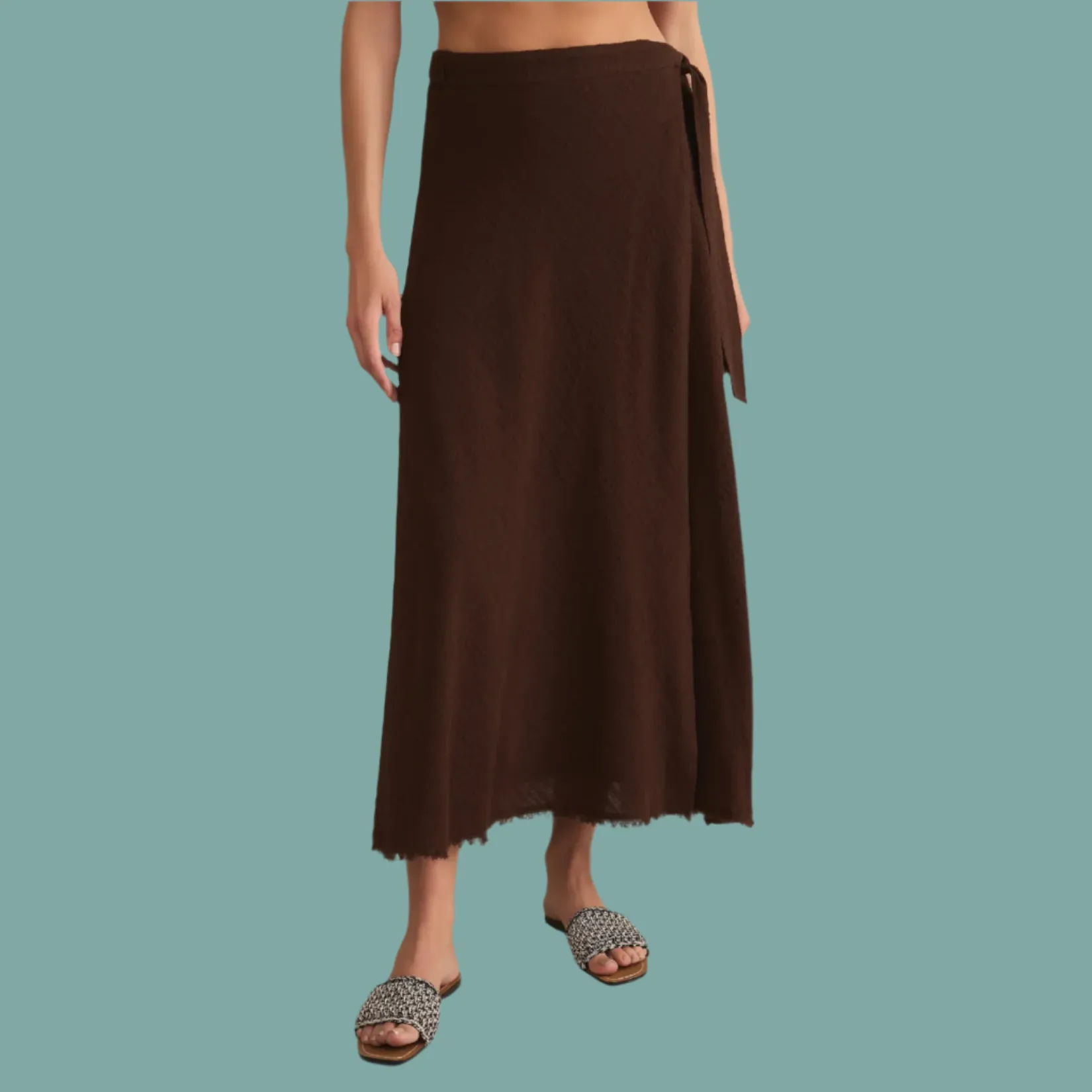 Salerno Wrap Midi Skirt