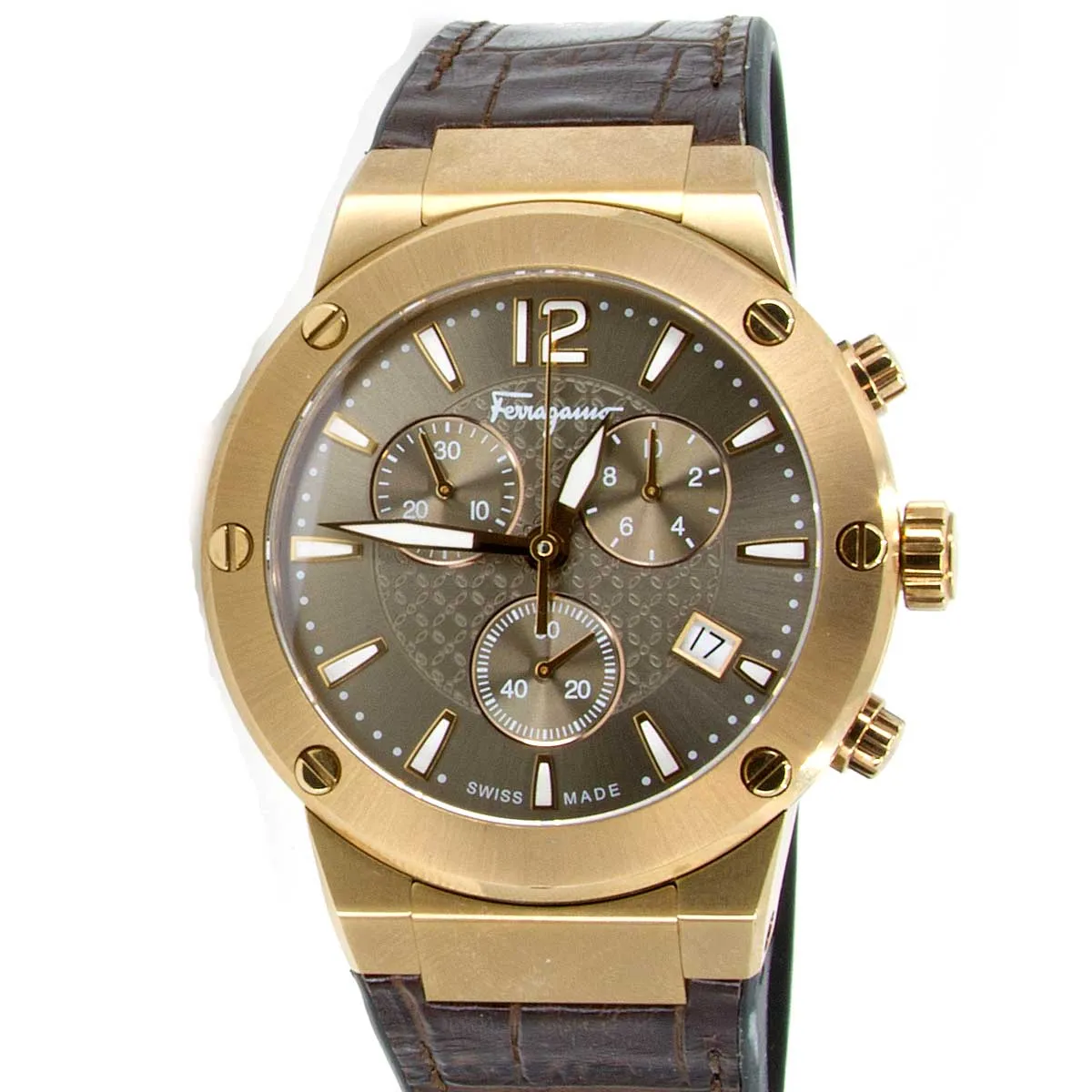 Salvatore Ferragamo F-80 Chronograph Bronze