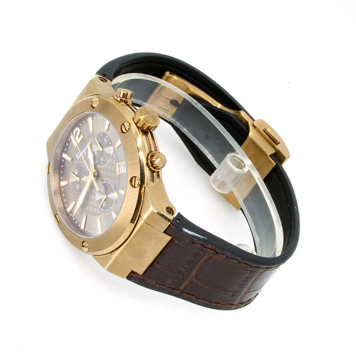 Salvatore Ferragamo F-80 Chronograph Bronze