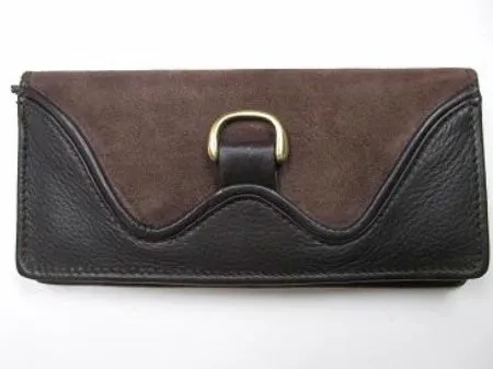 Scully Wallet Collection: Leather Clutch Wallet Harness Trim